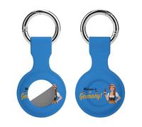 Welcome to Germany Stylish Holder Cases Compatible with AirTag Silicone GPS Trackers Cover Keychain