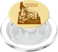 Welcome to Idaho Mountain Goat Silhouette Adventure PopSockets PopGrip for MagSafe