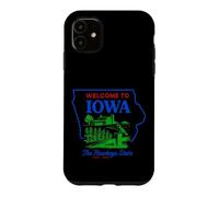 Welcome To Iowa Vintage Farm State Countryside Art Case for iPhone 11