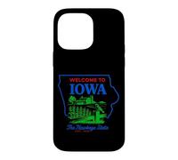 Welcome To Iowa Vintage Farm State Countryside Art Case for iPhone 14 Pro Max
