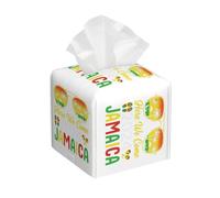 Welcome To Jamaica Print Tissue Box Cover, Leather Tissue Holder Decorative Tissue Box Holder For Kitchen, Bathroom
