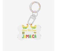 Welcome to Jamaica Printing Bone Shaped Dog Tag Pet Id Tags,Acrylic Dog Tags Cat Tags with Ring for Dog Cat,Pendant Crafts