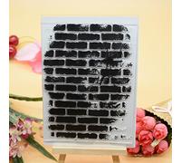 Welcome to Joyful Home 1pc Background Brick Clear Stamp for Card Making Decoration and Scrapbooking