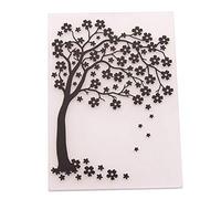 Welcome to Joyful Home 1PC Bloom Tree Background Background Embossing Folder for Card Making Floral DIY Plastic Scrapbooking Photo Album Card Paper DIY Craft Decoration Template Mold 10.5x14.5cm