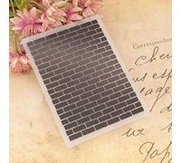 Welcome to Joyful Home 1PC Brick Background Embossing Folder for Card Making Floral DIY Plastic Scrapbooking Photo Album Card Paper DIY Craft Decoration Template Mold 10.8x14.5cm