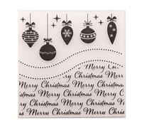 Welcome to Joyful Home 1PC Christmas Bell Background Embossing Folder for Card Making Floral DIY Plastic Scrapbooking Photo Album Card Paper DIY Craft Decoration Template Mold