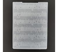 Welcome to Joyful Home 1PC Music Note Background Embossing Folder for Card Making Floral DIY Plastic Scrapbooking Photo Album Card Paper DIY Craft Decoration Template Mold