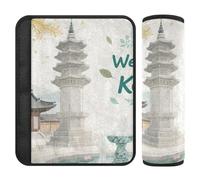 Welcome to Korea Scenery Culture 2 Pack car Trip Essentials Release Stress to Your Neck and Shoulders for Airplane Protector para cinturón de carro