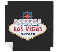 Welcome to Las Vegas 47cm Cloth Napkin Set Washable Reusable Napkins for Cocktail Wedding Table Decor