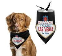 Welcome to Las Vegas Dog Bandanas Puppy Triangle Kerchief Cat Scarfs Washable Bibs Pet Gifts