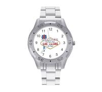 Welcome to Las Vegas Quartz Watch Alloy Watch Dress Decorative for Business Men Women with Design Pattern Print