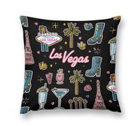 Welcome to Las Vegas Square Cushion Covers Throw Pillow Covers 22 "x22