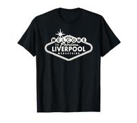 Welcome to Liverpool Merseyside UK | Vegas Sign T-Shirt