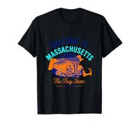 Welcome to Massachusetts Vintage Typography Retro Design T-Shirt