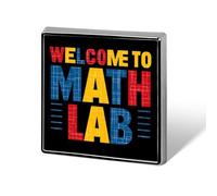 Welcome To Math Lab Enamel Lapel Pin Badge Brooches for Women Men Jewelry Backpack Hats Decor