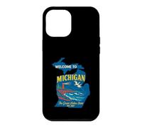 Welcome to Michigan Vintage Lighthouse Coastal Design Case for iPhone 12 Pro Max