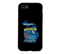 Welcome to Michigan Vintage Lighthouse Coastal Design Case for iPhone SE (2020) / 7/8