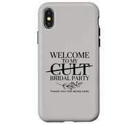 Welcome to My Cult Bridal Party Funny Bridesmaid Squad Case for iPhone X/XS