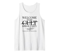 Welcome to My Cult Bridal Party Funny Bridesmaid Squad Tank Top