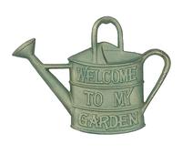 Welcome To My Garden Watering Can Cast Iron Sign Plaque Door Wall House