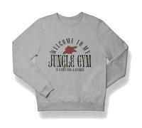 Welcome To My Jungle Gym. Baby & Kids Long Sleeve T-shirt for Boys or Girls | Music Lover Rock n Roll Long Sleeve Child's/Baby T Shirt Gift (3-6 months) Grey