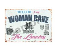 Welcome to my Woman cave, The Laundry Room, Wash Room. Washing Machine (Small A5 200x150mm)
