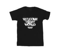 Welcome To My World Cotton T-Shirt Stranger Things Black 5XL