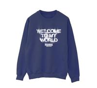 Welcome To My World Sweatshirt Stranger Things Navy M