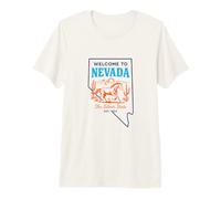 Welcome to Nevada EST. 1864 Retro Pride Premium T-Shirt