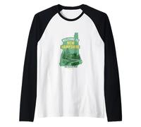 Welcome to NEW Hampshire Vintage Travel Nature Art Raglan Baseball Tee