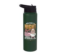 Welcome to Night Shift Where Everyday is Monday Stainless Steel Insulated Water Bottle