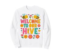 Welcome To Our Hive Bee Teacher Classroom Honey Pencil Sweatshirt