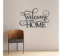 Welcome to Our Home Door Wall Stickers Art Sticker/Decal Home Door Decoration Quote Wall Art DIY Mural Decor (Welcome Home)