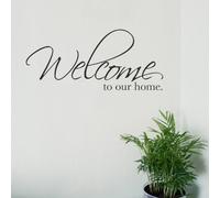 Welcome To Our Home Wall Sticker - Removable Wall Vinyl Decal Words Mural