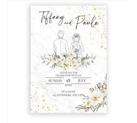 Welcome to Our Wedding - Custom Elegant Wedding Welcome Sign - Personalized PVC Board for Indoor/Outdoor Display | Floral Design | Add Couple’s Names & Date (Watercolour Floral (035))