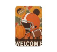 Welcome To Pumpkin Blossom Footba Rectangle Full Print Fridge Magnet For Refrigerator, Whiteboard, Locker, Office And Car Decor, Fridge Magnets