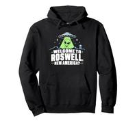 Welcome to Roswell New America Alien Humor Funny Pullover Hoodie
