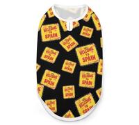 Welcome To Spain Spanish Stamp Dog Shirts Pet Costmes Sleeveless Puppy Tank Cat Clothes Top Vest