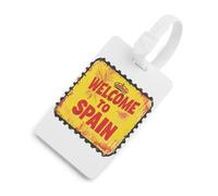 Welcome to Spain Spanish Stamp Luggage Tags for Suitcase Travel Baggage Bag Tags Identify Labels
