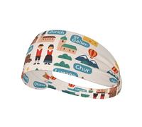 Welcome To Switzerland Travel Printing Double-Sided,Unisex Elastic Sports Headband,Ideal As A Gift For Sports-Loving Friends,Family
