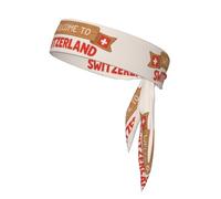 Welcome To Switzerland Travel Sports Head Tie - Dry Head Tie - Unisex Sweatband - Ideal for Running, Football, Tennis