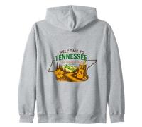 Welcome to Tennessee Mountain Scenery Adventure Pride Zip Hoodie