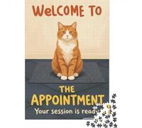Welcome to the Appointment Cat Poster Jigsaw Puzzle for Adults, 1000 Piece