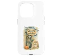 Welcome To The Bookstore Spooky Skeleton Halloween Case for iPhone 15 Pro