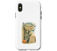 Welcome To The Bookstore Spooky Skeleton Halloween Case for iPhone X/XS