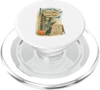 Welcome To The Bookstore Spooky Skeleton Halloween PopSockets PopGrip for MagSafe