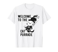Welcome to The Cat Purrade | Emo Feline Pun Alternative T-Shirt