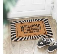 Welcome To The Circus Doormat - Wild Kids Inside, Black & White