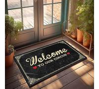 Welcome To The Circus Floor Mat - With Quick Dry Bath Funny Text
