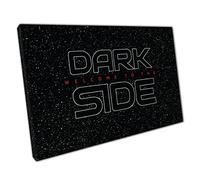 Welcome To The Dark Side Iconic Star Wars Sith Dark Side Of the Force Sci-Fi Fantasy Wall Art Print On Canvas Picture For Home Office Decor 30x20cm (12x8In)